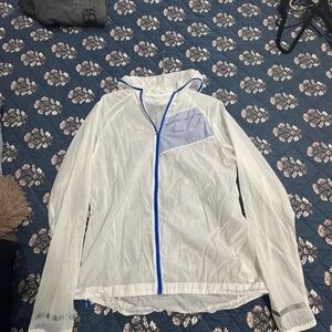 Nike White and Blue Women's Jacket